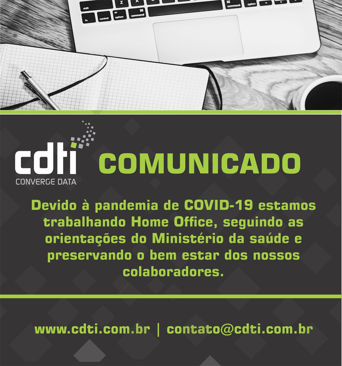 Aviso Importante: Home Office